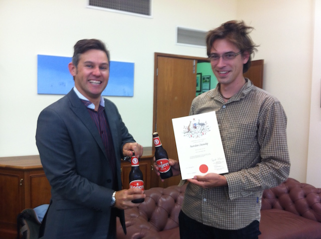 citizenship ceremony with Mayor