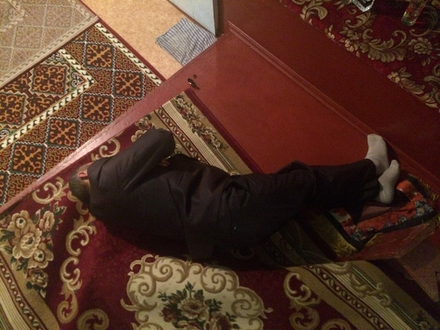 Azviny in the hallway